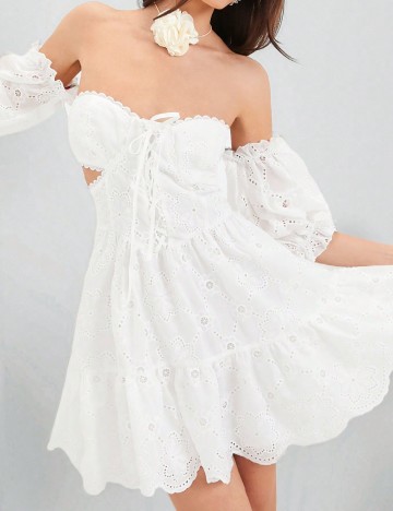 Rochie scurta SHEIN, alb