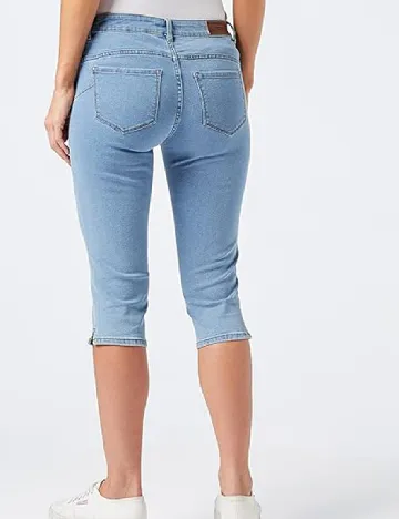 Pantaloni trei sferturi Vero Moda, albastru