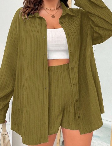 Compleu SHEIN CURVE, verde