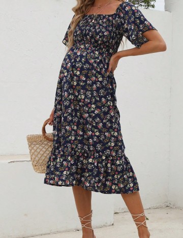 Rochie medie SHEIN Maternity, bleumarin