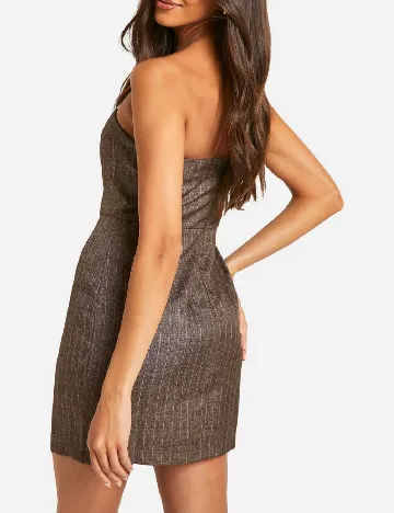 Rochie scurta Boohoo, maro Maro