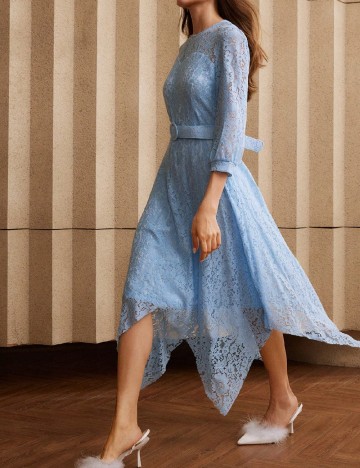 Rochie medie Anewsta, albastru