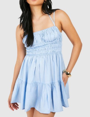 Rochie scurta Boohoo, albastru