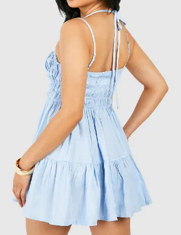 Rochie scurta Boohoo, albastru