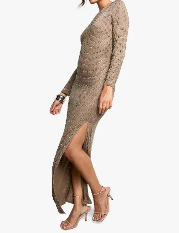 Rochie lunga Boohoo, maro Maro