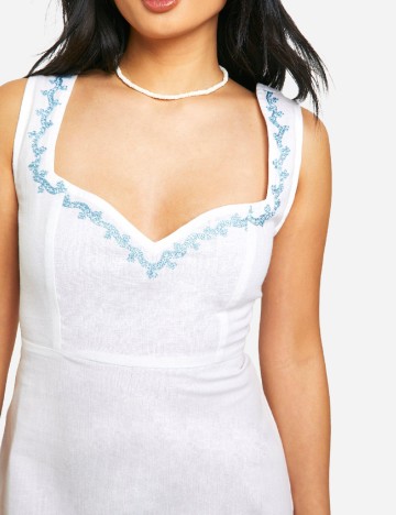 Rochie scurta Boohoo, alb