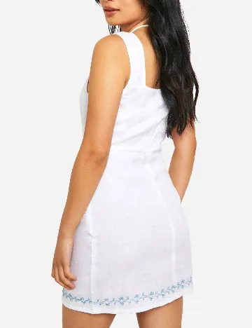 Rochie scurta Boohoo, alb