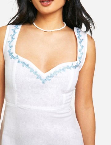 Rochie scurta Boohoo, alb