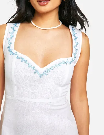 Rochie scurta Boohoo, alb