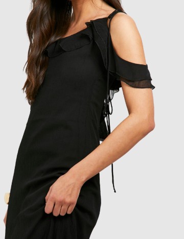 Rochie lunga Boohoo, negru