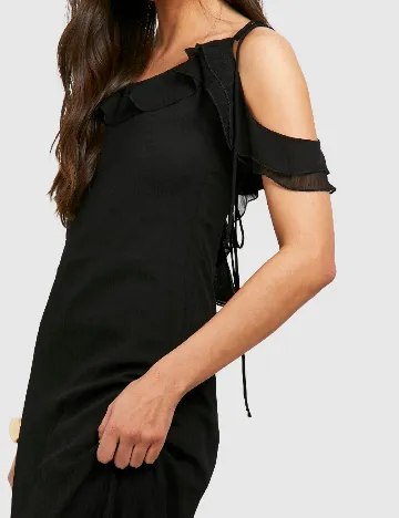 Rochie lunga Boohoo, negru Negru