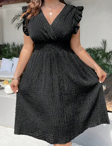 Rochie medie SHEIN CURVE, negru
