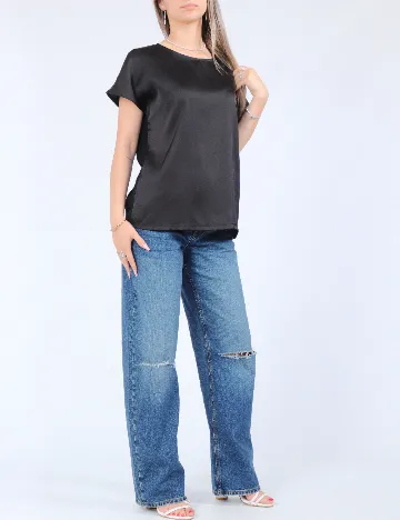 Tricou Pieces, negru