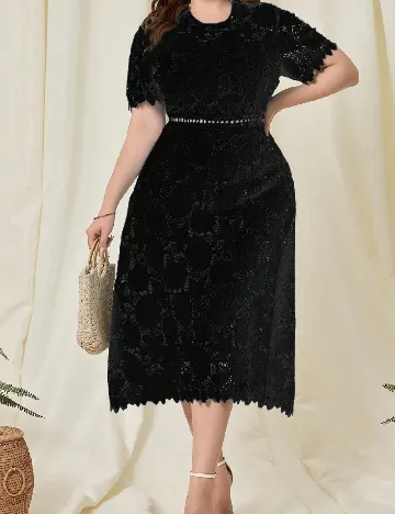 Rochie medie SHEIN CURVE, negru
