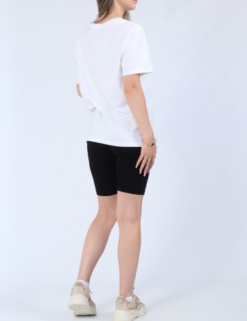 Tricou Pieces, alb