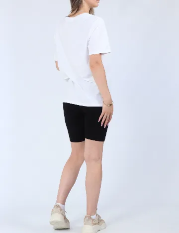 Tricou Pieces, alb