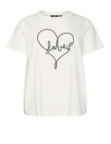 Tricou Vero Moda Curve, alb