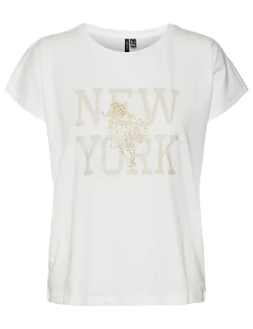 Tricou Vero Moda Curve, alb Alb