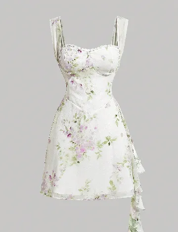 Rochie scurta SHEIN, verde deschis