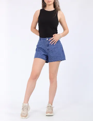 Pantaloni scurti Jacqueline de Yong, albastru