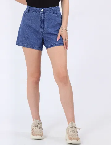 Pantaloni scurti Jacqueline de Yong, albastru