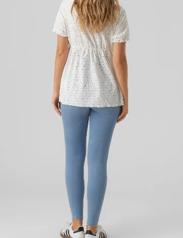 Bluza Vero Moda Maternity, alb Alb