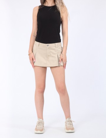 Fusta pantalon Only, bej
