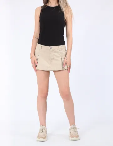 Fusta pantalon Only, bej