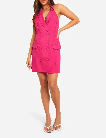 Rochie scurta Boohoo, roz Roz