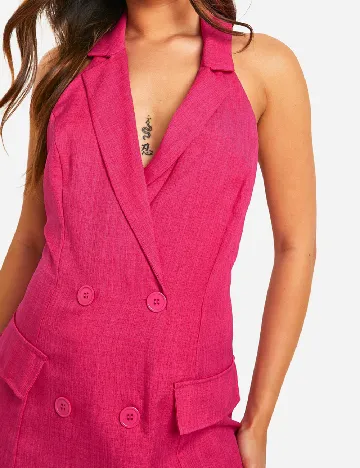 Rochie scurta Boohoo, roz Roz