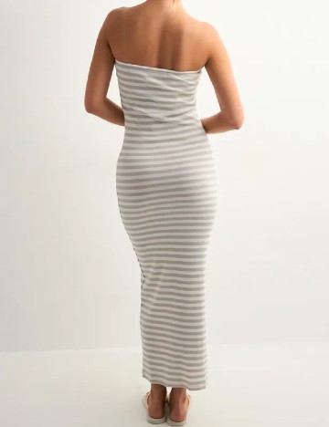 Rochie lunga Vero Moda, alb/bej
