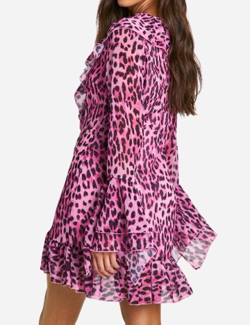 Rochie scurta Boohoo, roz