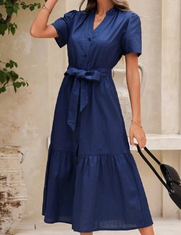 Rochie medie SHEIN, bleumarin