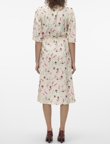 Rochie medie Vero Moda, crem