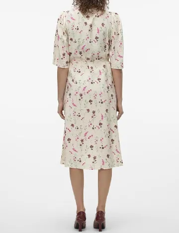 Rochie medie Vero Moda, crem Crem