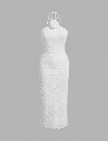 Rochie medie SHEIN, alb