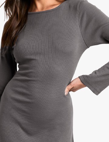 Rochie scurta Boohoo, gri