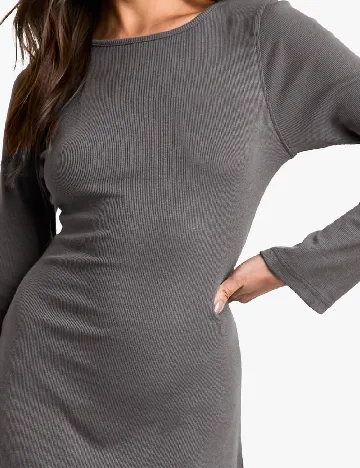 Rochie scurta Boohoo, gri Gri