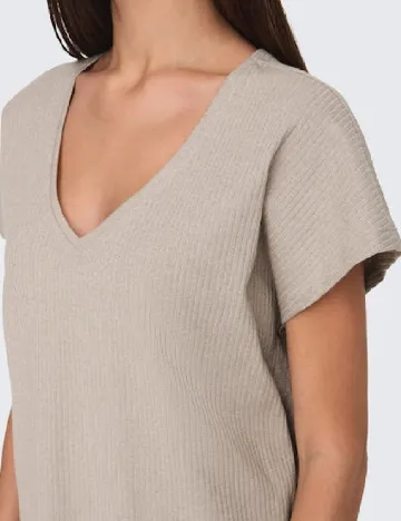 Tricou Only, crem