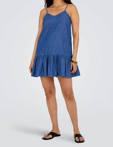 Rochie scurta Only, albastru