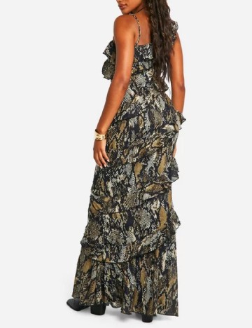 Rochie lunga Boohoo, mix culori