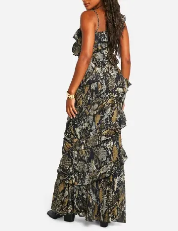 Rochie lunga Boohoo, mix culori