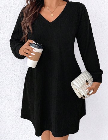 Rochie scurta SHEIN CURVE, negru