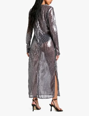 Rochie lunga Boohoo, gri Gri