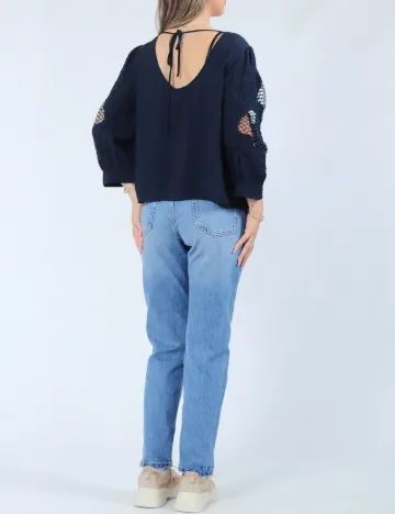 Bluza Vero Moda, bleumarin