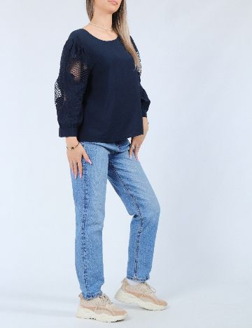 Bluza Vero Moda, bleumarin