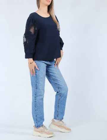 Bluza Vero Moda, bleumarin