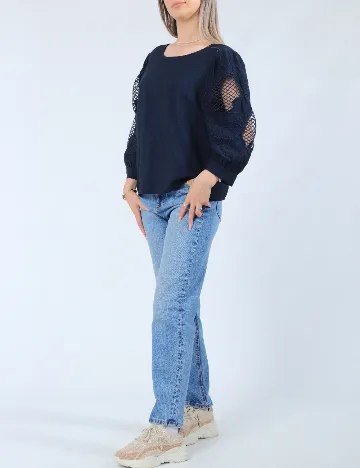 Bluza Vero Moda, bleumarin