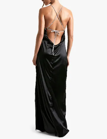 Rochie lunga Boohoo, negru Negru