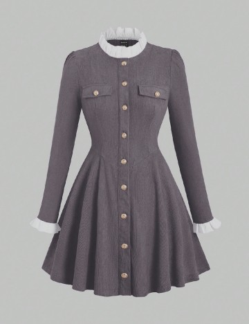 Rochie scurta SHEIN, gri